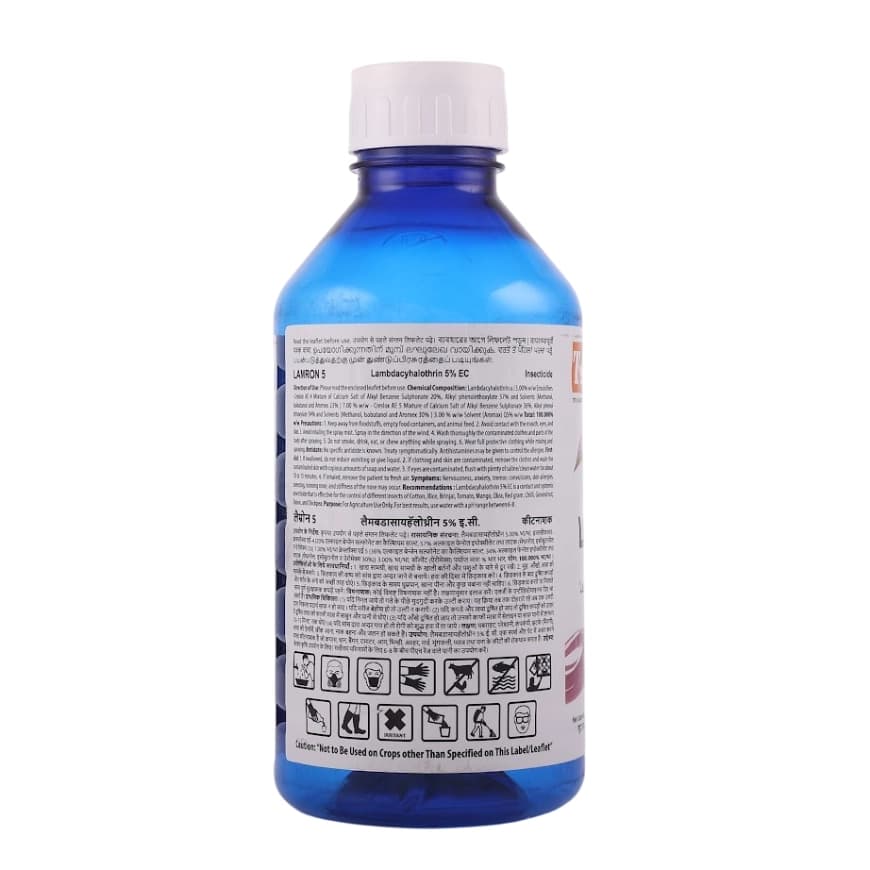 Titan Agritech Lamron 5 Lambda-Cyhalothrin 5% EC Insecticide, Effective Pest Control For Crops - Image 2