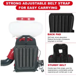 Neptune MBD-40 2 In 1 Knapsack Mist Blower, Powder Duster And Sprayer, 4-Stroke 35CC Petrol Engine, 20L Tank Capacity, Ideal For Farming And Garden 7