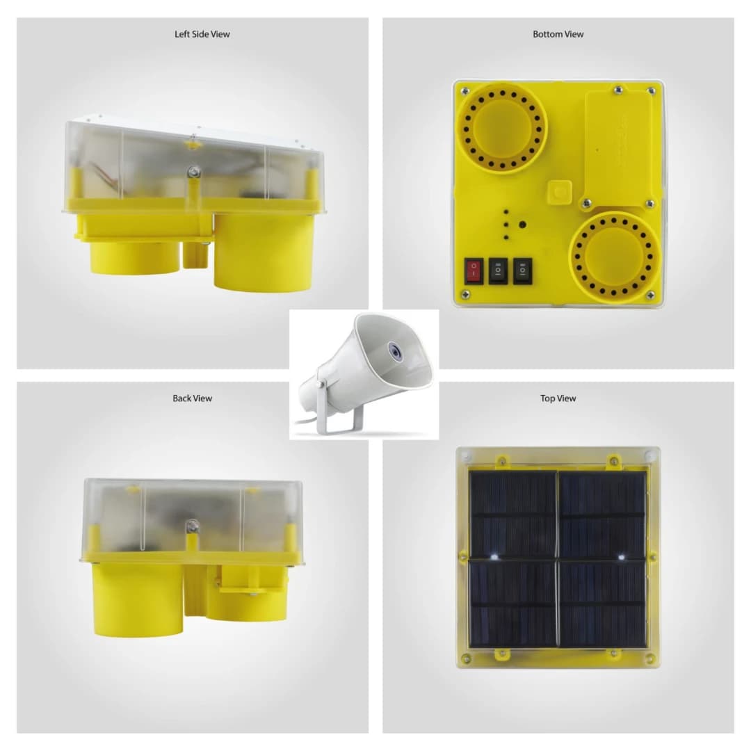 Radhe Agri Solar Smart Animal Repellent Light, Flashing Red LED Light, Real Animal Audio Output, Day & Night Sensor - Image 3