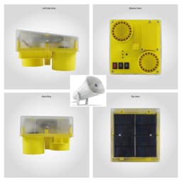 Radhe Agri Solar Smart Animal Repellent Light, Flashing Red LED Light, Real Animal Audio Output, Day & Night Sensor 3