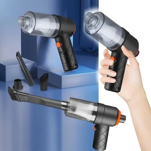2 In 1 Vacuum Cleaner, Wireless, High Power Handheld And USB Rechargeable, Ideal For Car Interiors, Home And Office - Image 3