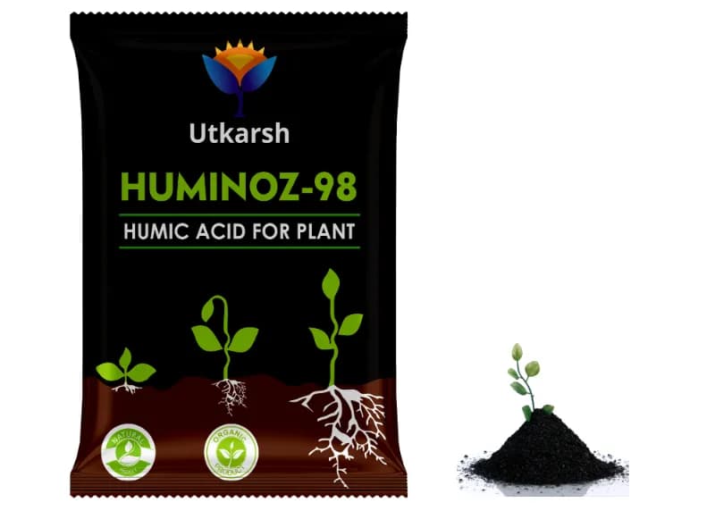 UTKARSH Huminoz-98 Humic Acid 98% for Plant, Plant Fertilizer For Potted Plants, Plant Growth Enhancer, Soil Conditioner, Improves Plant Root System - Image 6