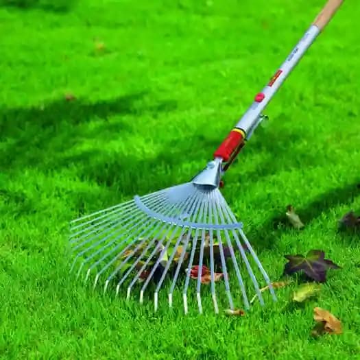 Wolf Garten Adjustable Broom (UC-M), Clean Up of Lawn and Yard, Garden Leaf Rake, and Roof - Image 4