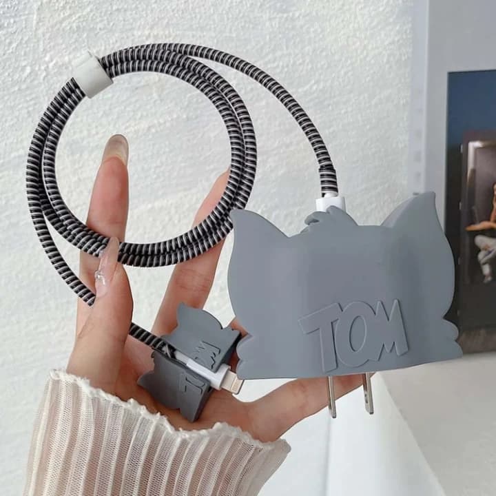 Cartoon Character Silicon Charger Case Cover iP 18-20W, iPhone (Mix Design - 1 Pc) - Image 3