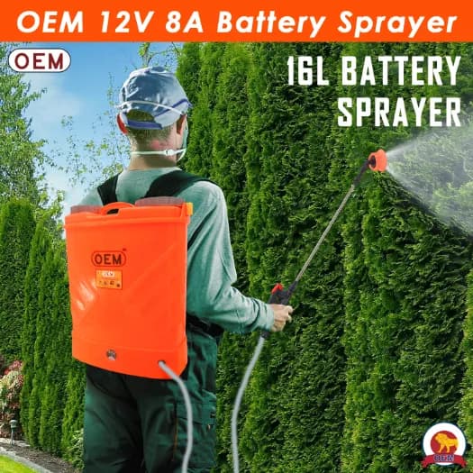 OEM Battery Operated Sprayer 12V x 8A (16 Liter Capacity) High-Pressure Knapsack For Agriculture, Gardening & Pest Control - Image 8