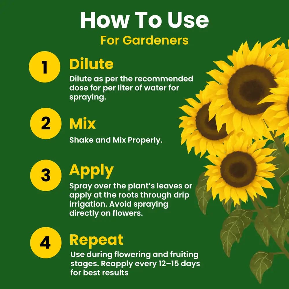 Utkarsh SOP (00:00:50 + 17.5 S) (Potassium Sulphate) K2SO4 (100% Water Soluble Fertilizer) Foliar Spray Nutrition - Image 7