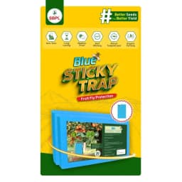Sagar Blue Sticky Pest Traps, Non-Toxic Durable and Safe For Greenhouse, Use For Flying Insects (Pack of 20) 2