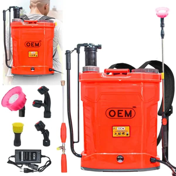 OEM 2 In 1 Battery and Manual Operated 12Vx12A (20L Capacity) Knapsack Sprayer With Free Gun, Heavy Battery, Heavy Copper Motor For High Pressure - Image 2