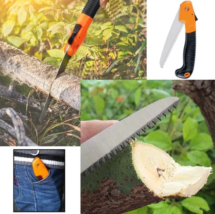 CropKraft Foldable Pruning Saw Single Hand, Perfect For Cutting Bamboo, Wood, And General Gardening. - Image 8