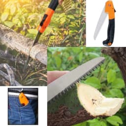 CropKraft Foldable Pruning Saw Single Hand, Perfect For Cutting Bamboo, Wood, And General Gardening. 8