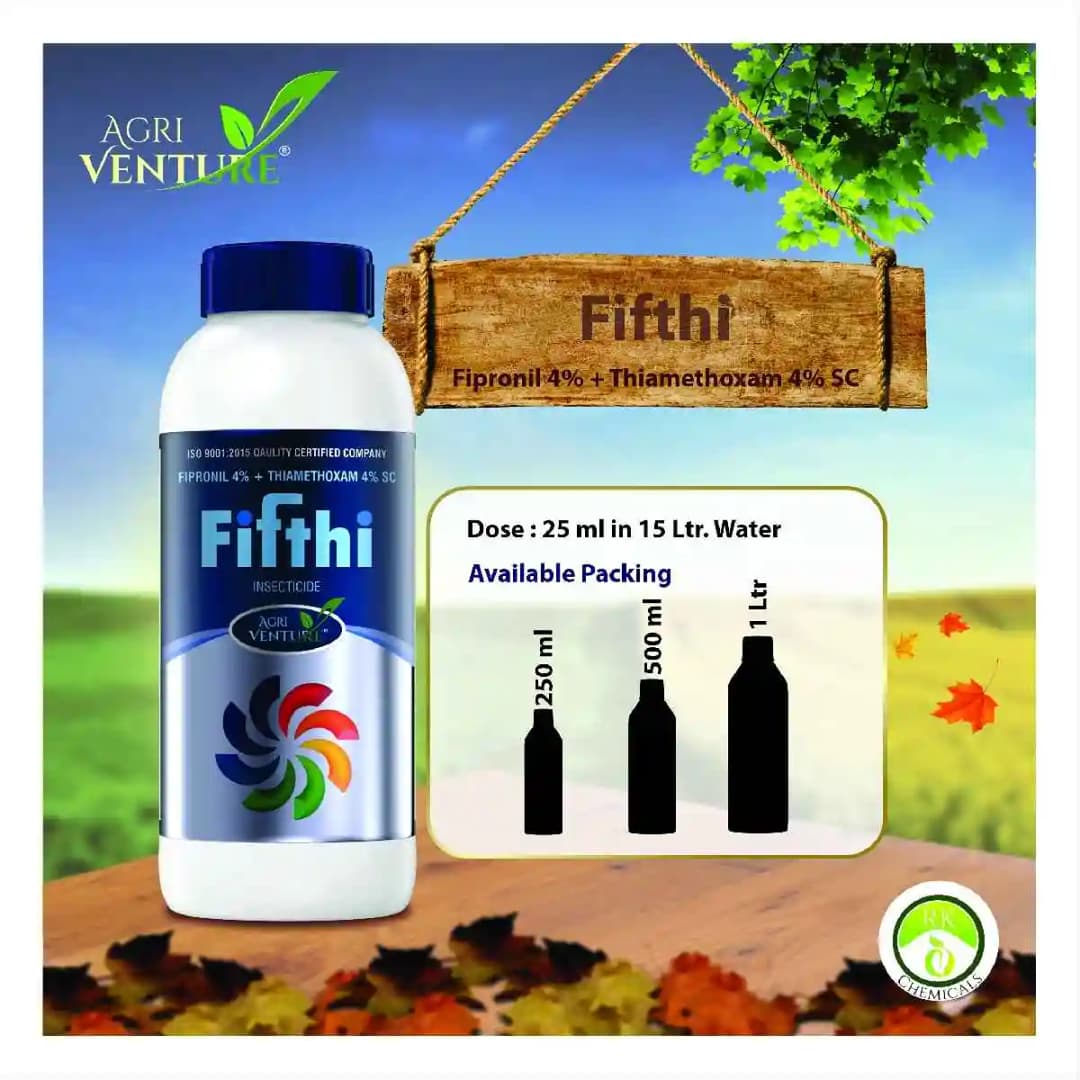 Agriventure Fifthi (Fipronil 4 % Ww + Thiamethoxam 4 % Ww Sc) Broad Specticide Systemic Insecticide - Image 4