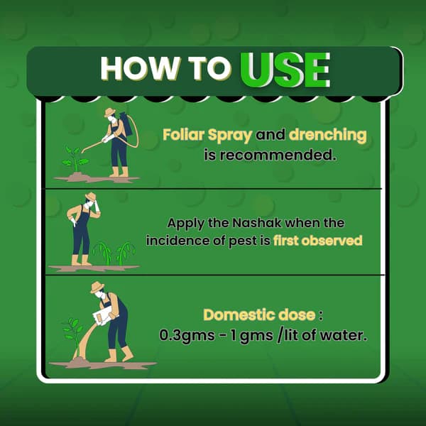 Katyayani Nashak Fipronil 40 % + Imidacloprid 40 % WG Unique Insecticide Control White Grub Sucking Pests Aphids - Image 4
