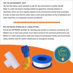 Radhe Solar Panel Cleaning Sprinkler Shower L Type With PVC T, Ideal Solution For Maintaining Solar Panels 5