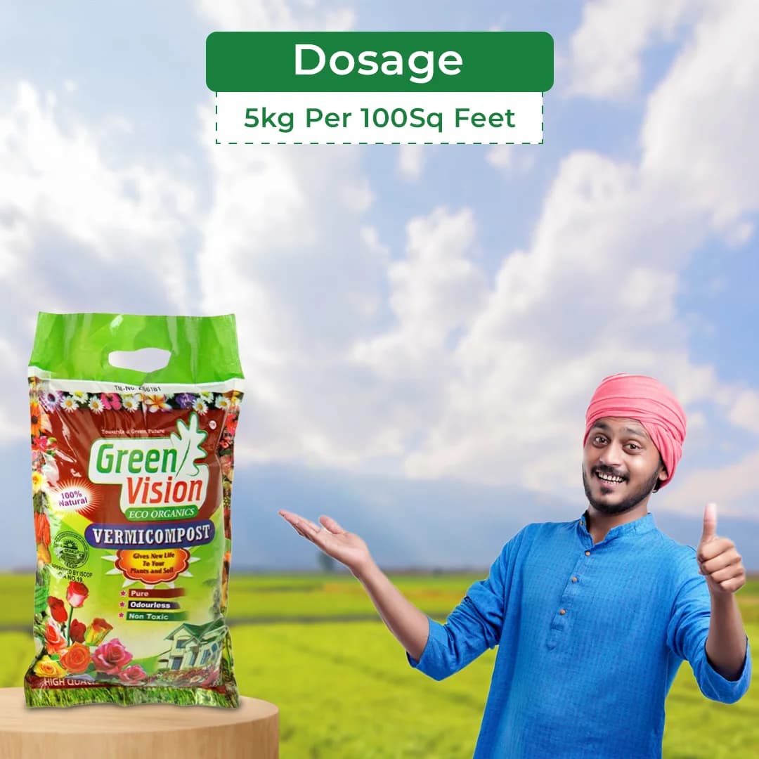 Navik Organics Vermicompost Organic Manure Greenvision Eco Organic Contains Nitrogen (N), Phosphorous (P), Potassium (K) and Micro Nutrients. - Image 5