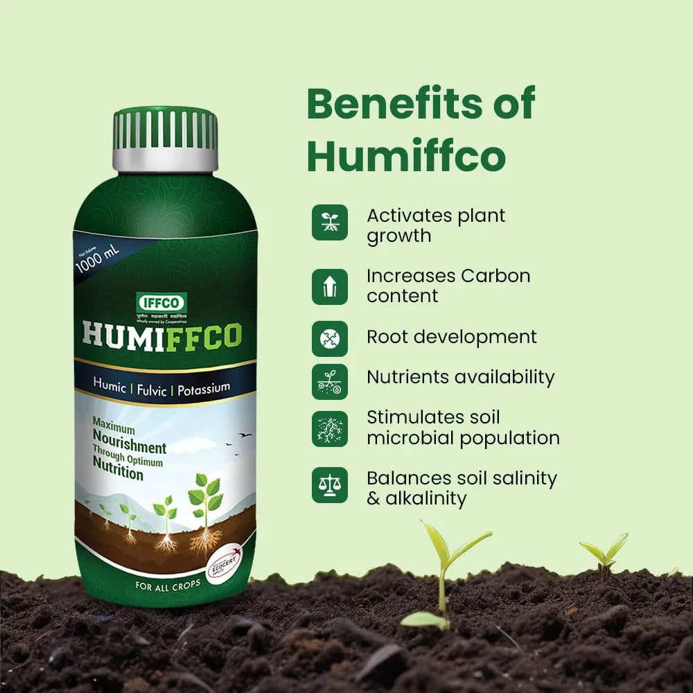 IFFCO Humiffco Bio-Stimulant, Organic Boost For Soil Fertility And Plant Growth & Enhances Nutrient Availability For Crops - Image 3