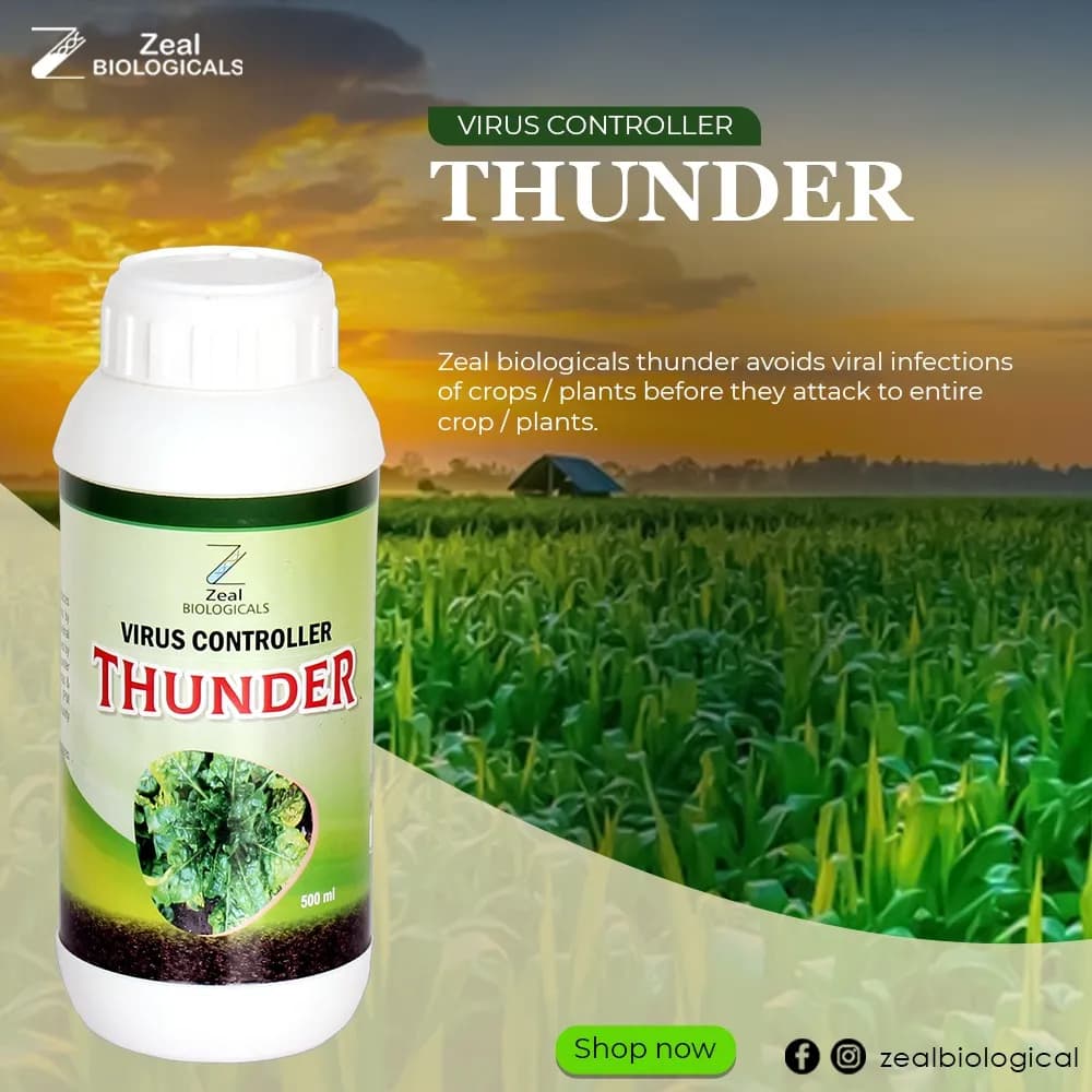 Zeal Biological Thunder Viricide Virus Controller, Unleash the Power to Defeat Crop Viruses, Controls the Curling of Leaves - Image 3