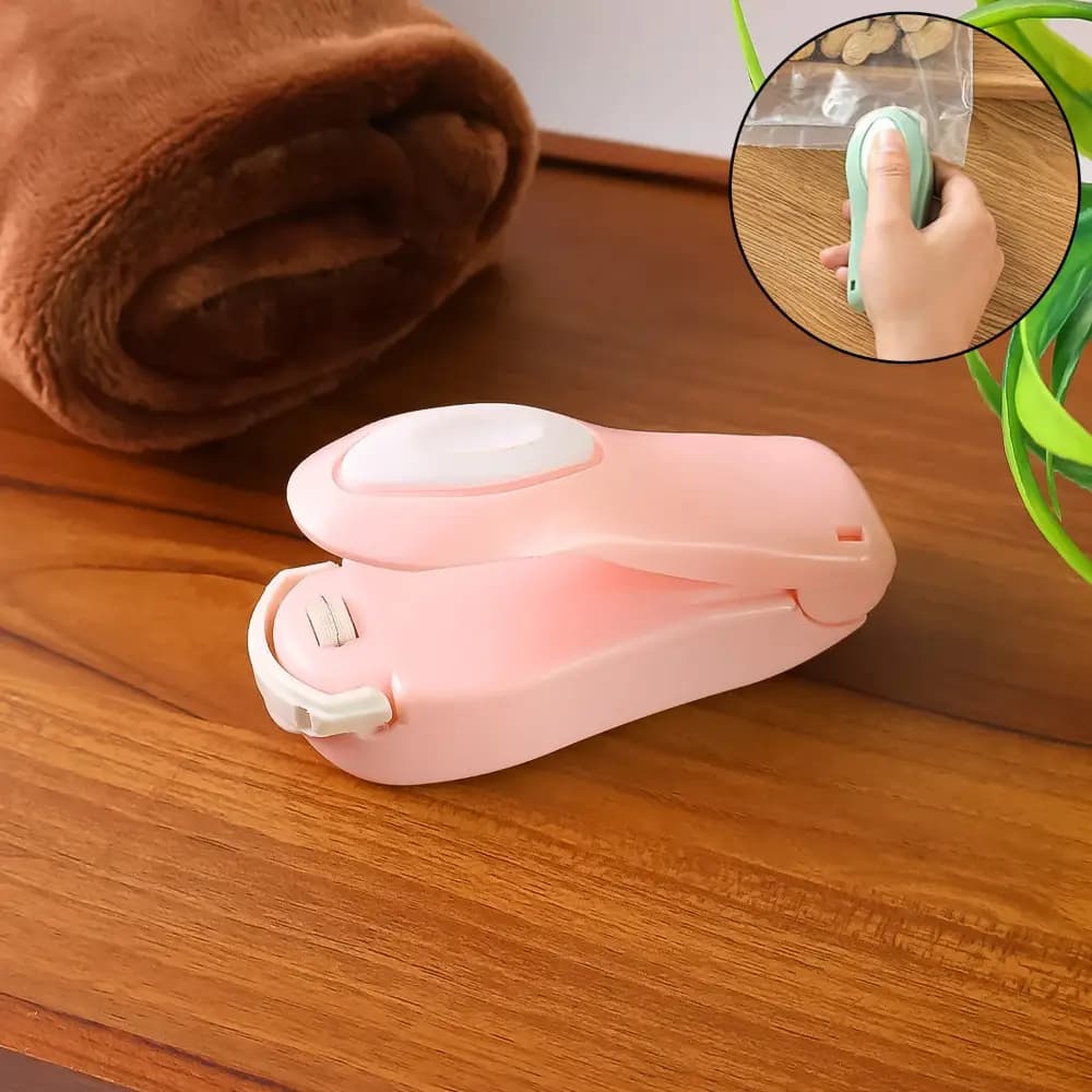 Mini Plastic Hand Sealing Machine, Hand Held Mini Heat Sealer For Plastic Bags Home Use - Mix Color - Image 10