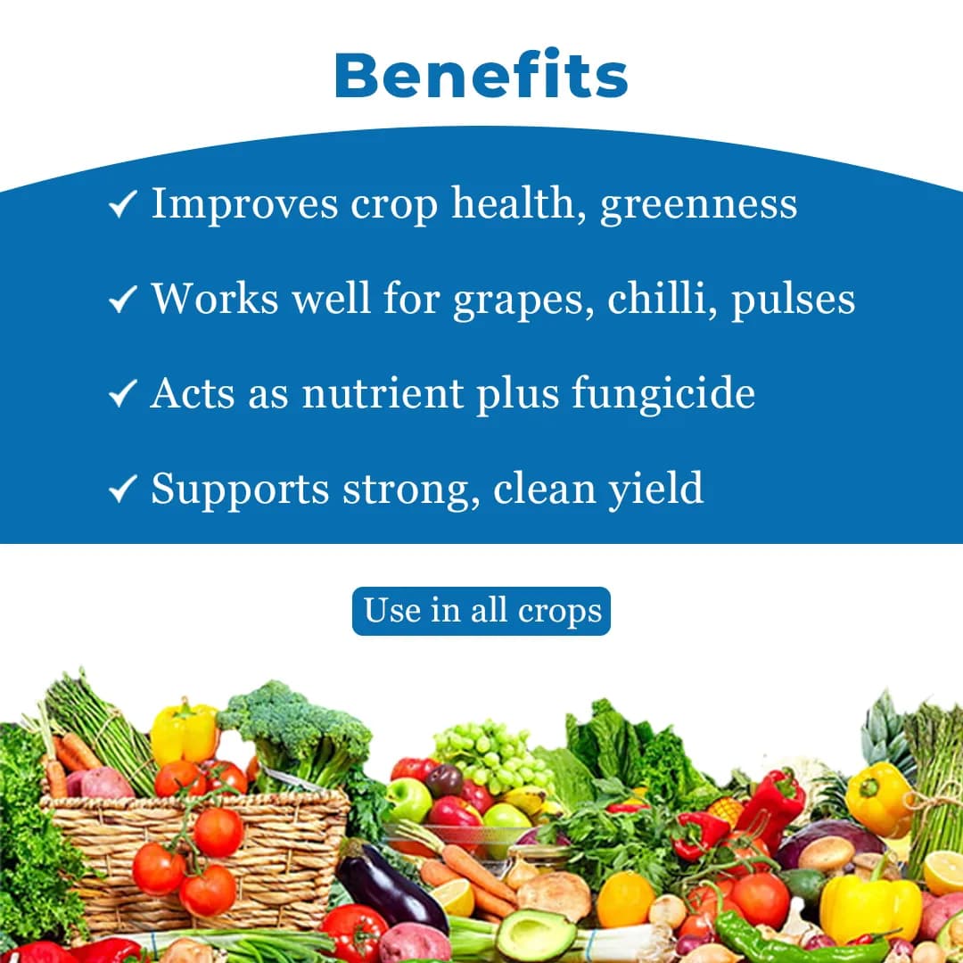 Mahindra Summit Cropsulf Sulphur 80% WDG Fungicide, Protection to Crops From Fungal Diseases. - Image 4
