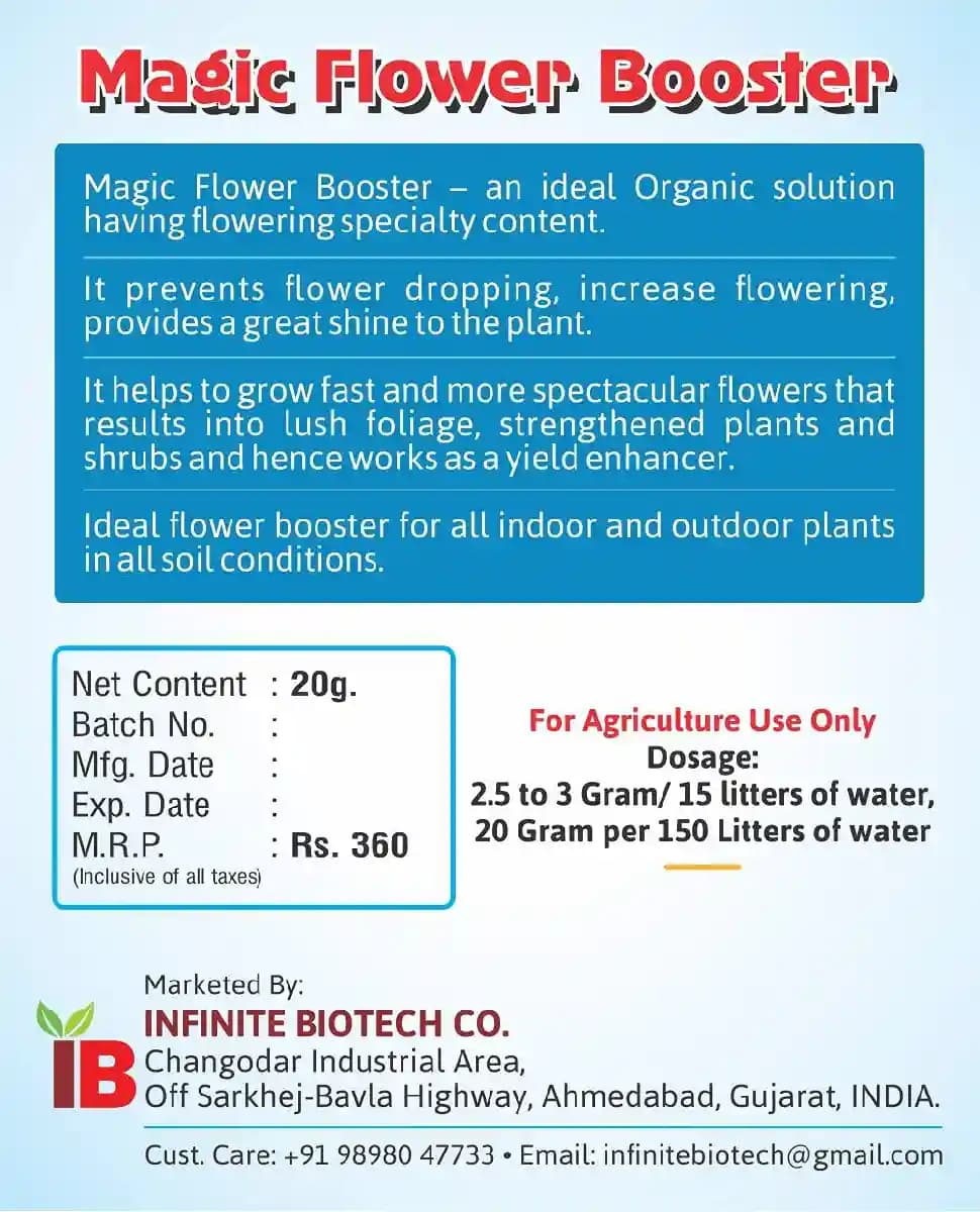 Magic Flower Booster, an Organic 4G Flowering Stimulant, specialized hormonal content for a flowering purpose. - Image 3