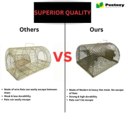 Pestezy Large Rat Or Mouse Trap Cage, Pinjara For Catching Big And Small Rats, Mice Ghoose Family 3