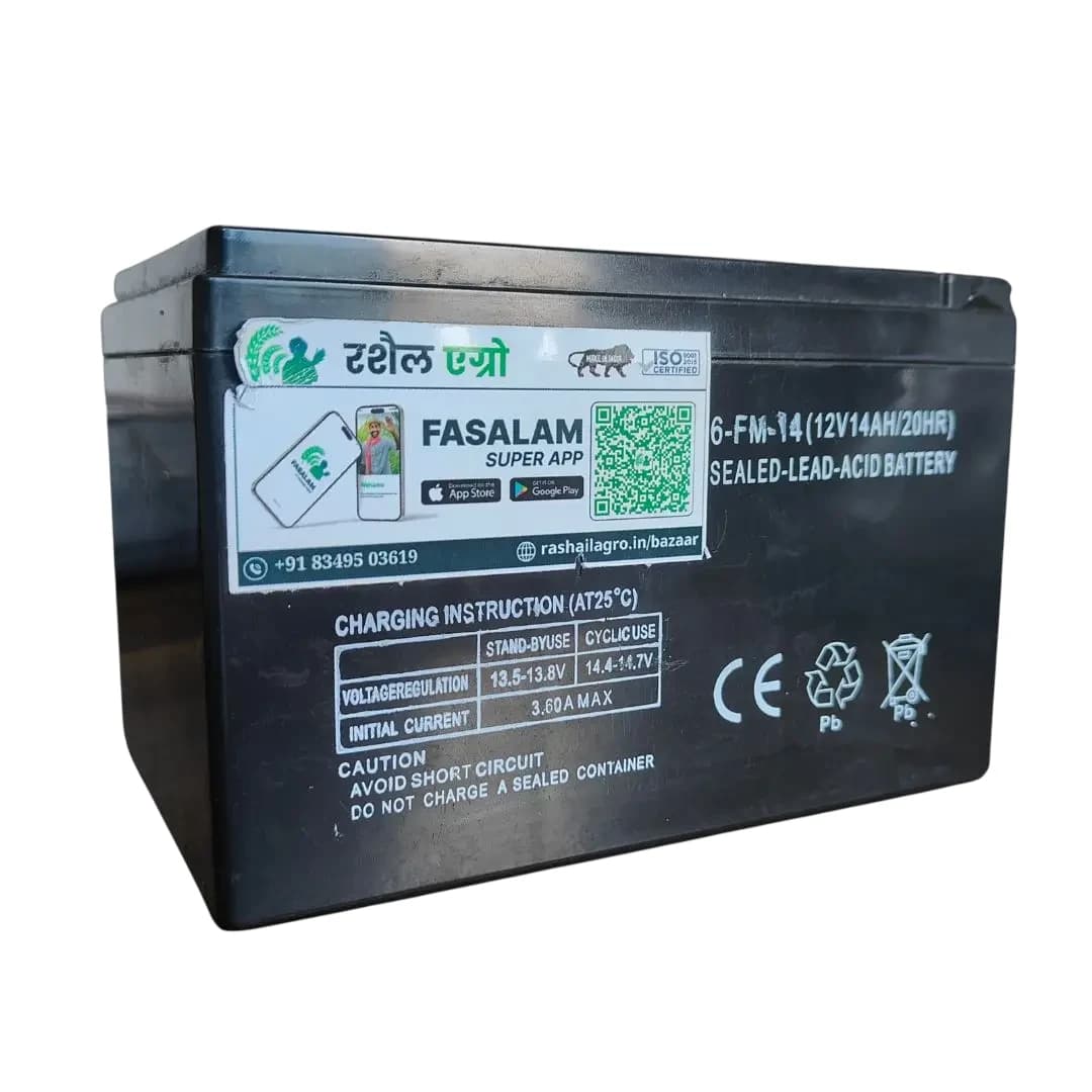 Rashail 12vx14Ah Battery, Long-Lasting Power Supply For Zatka Machine, Battery Sprayers, Agricultural Tools & Outdoor Farm Equipment - Image 2