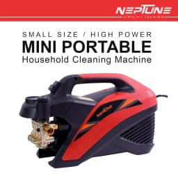 Neptune PW-1000-FX Portable High Pressure Washer, 1800W, 120 Bars, 10L-Min Flow Rate, 6 Meter Hose, Ideal for Washing Cleaning And Household 2