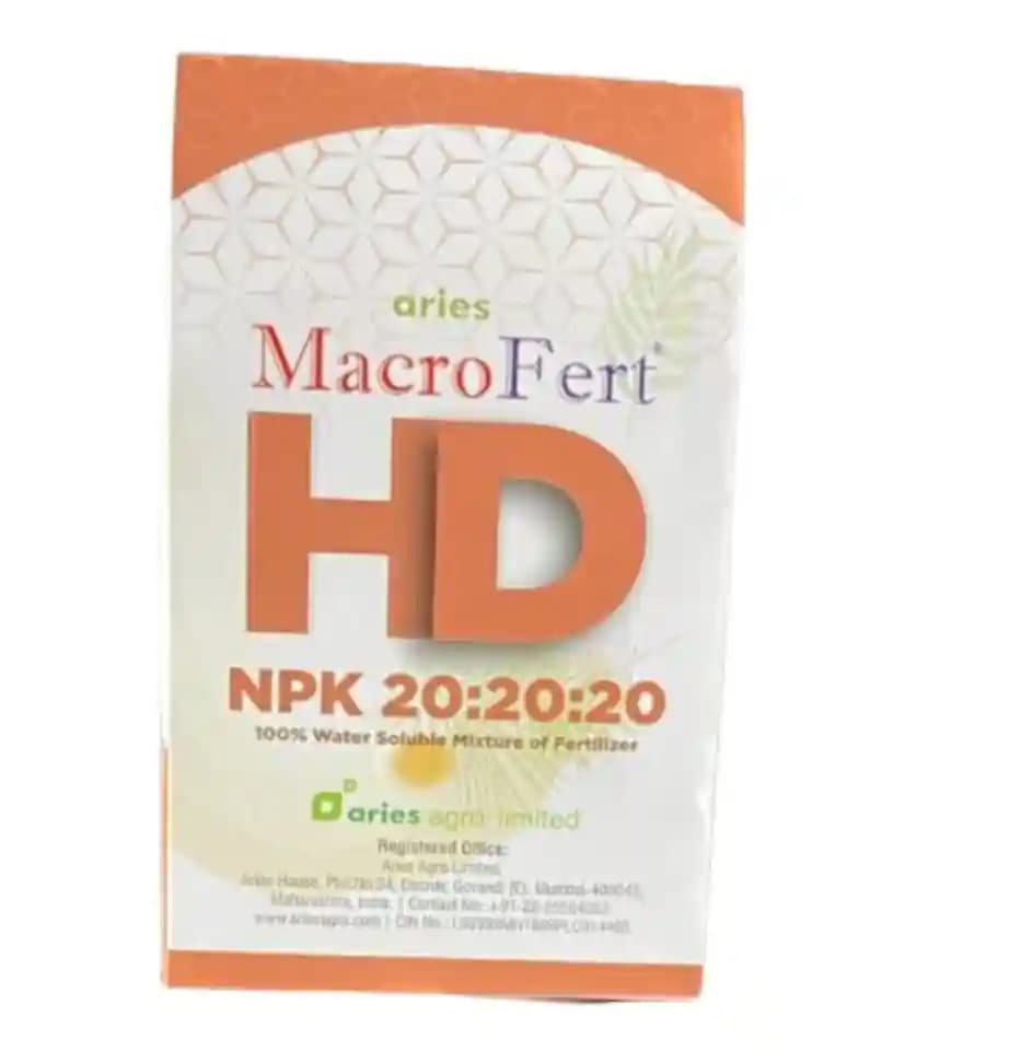 Aries Macrofert HD NPK 20:20:20 Highly Efficient at Lower Dosages, Multi-Purpose Fertilizer Can be Used In All Crops, Vegetables, Kitchen Gardens, etc - Image 4