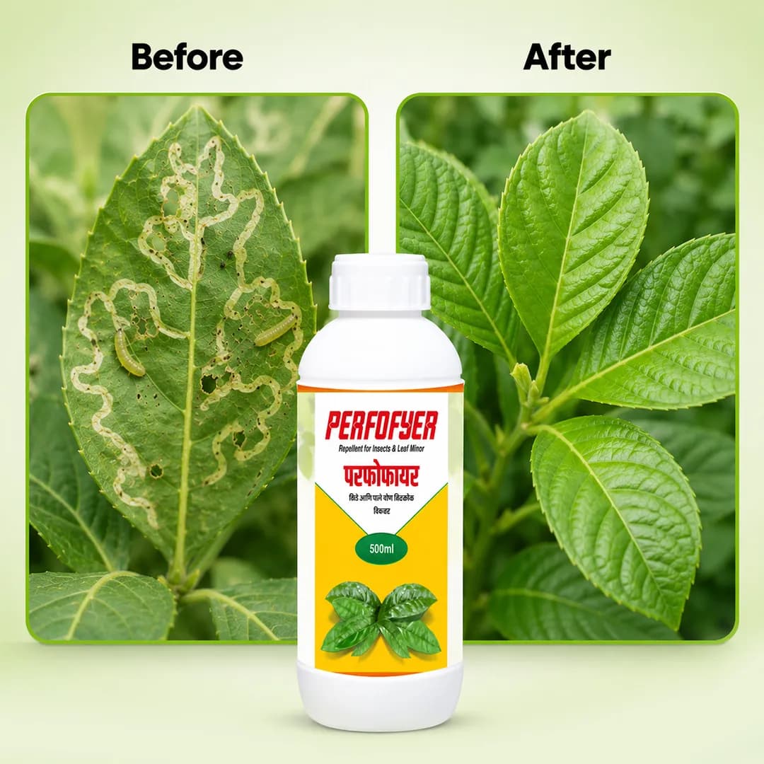 Perfofyer Insect Pest Repellent & Leaf Miner Controller, Bitter compounds 5% Water 95%, Safe Products, Non-Toxic , Residue Free Products. - Image 3