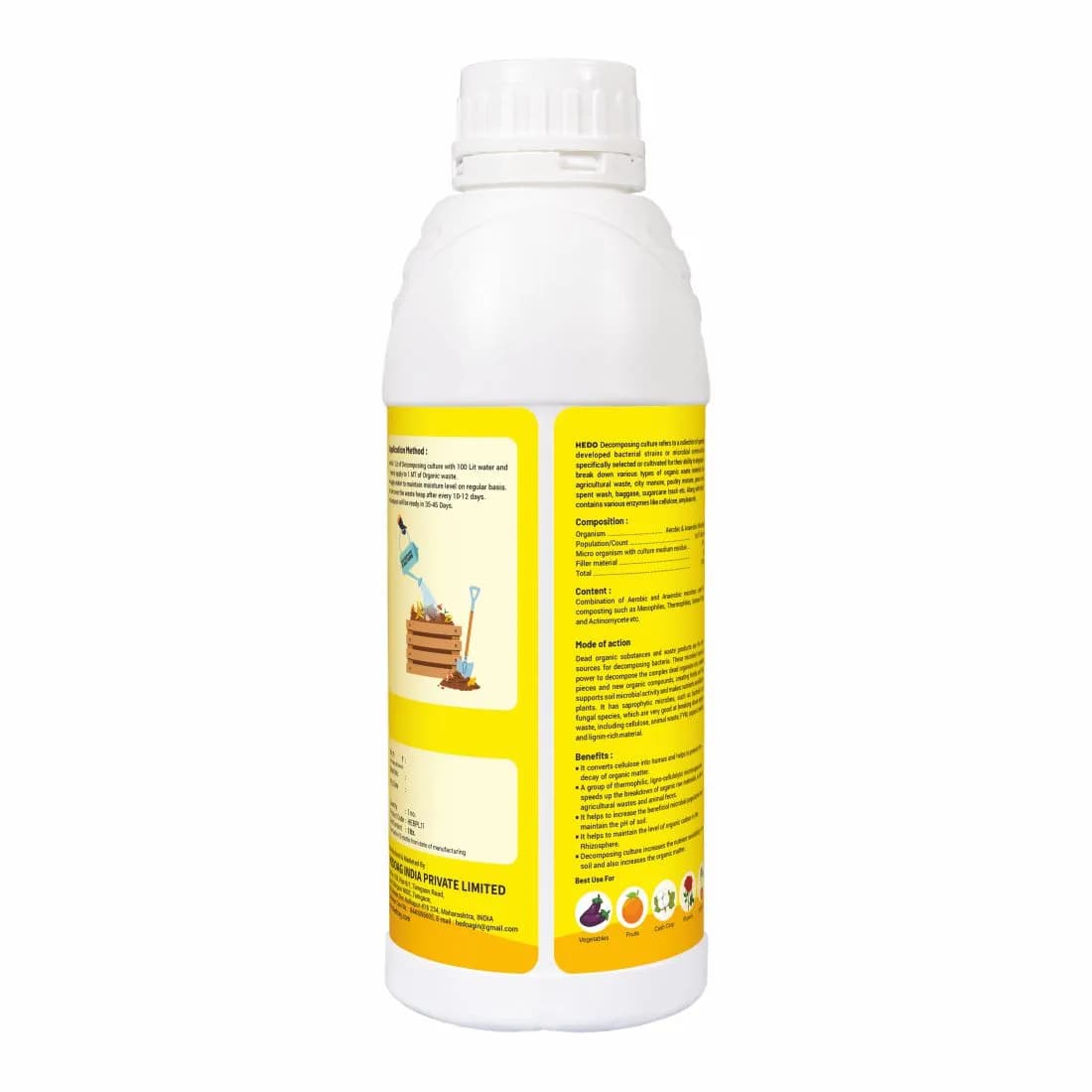 HEDO Waste Decomposer Liquid, Organic Liquid For Decomposition of Waste of Agriculture, Kitchen, Garden & Farming - Image 6