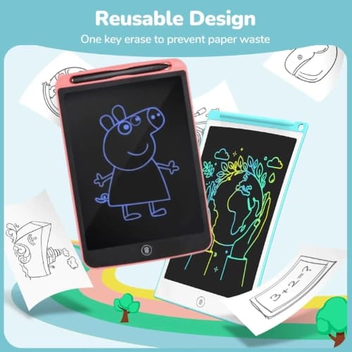 LCD Portable Writing Pad, Portable Digital Drawing & Learning Pad For Kids (8.5 Inch) - Image 2