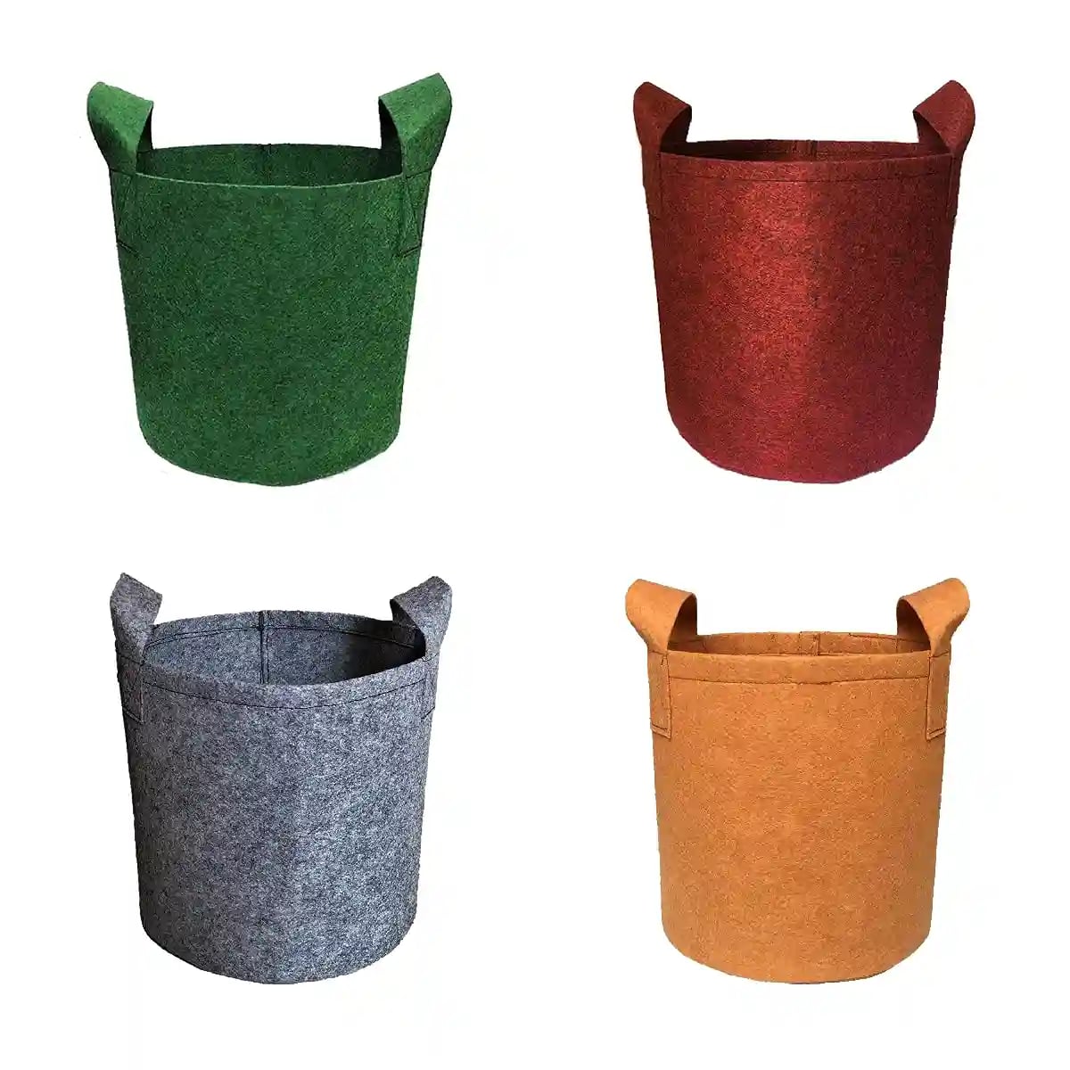 GARDECO Eco Friendly Geo Fabric Non Woven 400 GSM Breathable Multicolor Grow Bags for Terrace Gardening