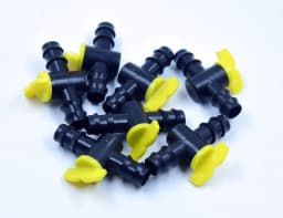 Radhe Straight Connector With Tap Joiner, Garden Drip Irrigation Accessories, Regulates Flow For 16mm Pipe 5