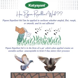 Katyayani Pigeon Repellent Non-Toxic Liquid Solution, Effective For Agricultural Area, Garden, and Household 8