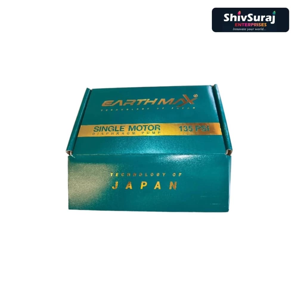 ShivSuraj EarthMax 135 PSI 12V DC Diaphragm Single Motor, Battery Operated, Heavy Duty, Use For Agriculture And Gardening, Car, Bike Washing - Image 2