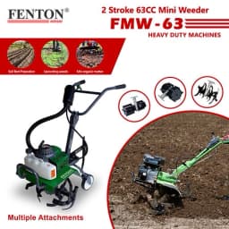 Fenton Krishi FMW-63 Mini Weeder, 63-CC, 2-Stroke, 3HP Engine, 1.72 L Fuel Tank, Best For Cultivation And Rotary 3