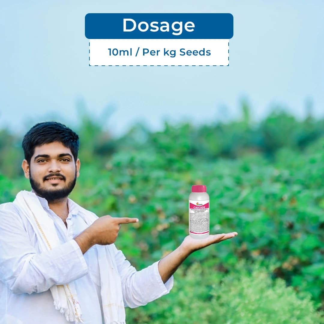 Swal Cascade Azoxystrobin 2.5% + Thiophanate Methyl 11.25% + Thiamethoxam 25% FS Fungicide, Dual Protection Against Fungal Diseases and Insect Pests - Image 5