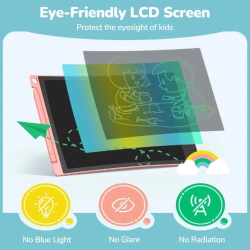 LCD Portable Writing Pad, Portable Digital Drawing & Learning Pad For Kids (8.5 Inch) - Image 4