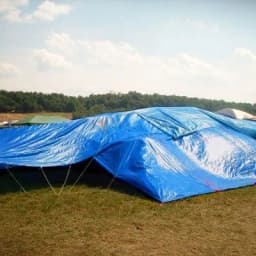 Megatex HDPE 250 GSM 300 Micron Tarpaulin, 100% Virgin Quality, UV Stabilized On Both Sides For Extended Outdoor Durability 10