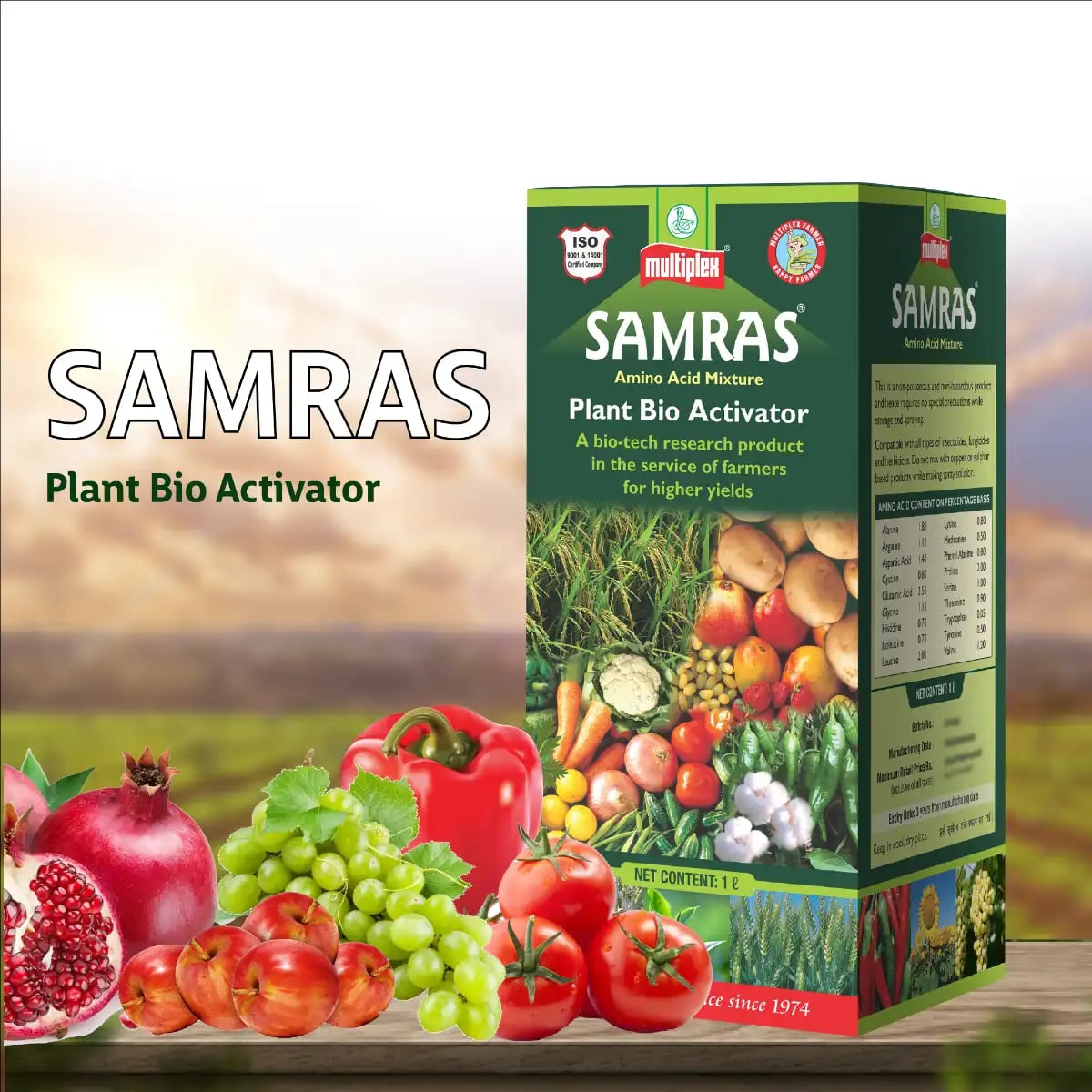 Multiplex Samras Biostimulant - Protein Hydrolysates And Amino Acids