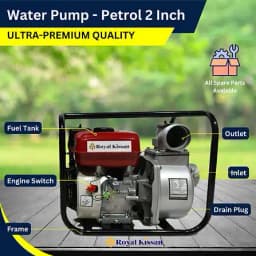 Royal Kissan Premium Quality Portable Water Pump 2 Inch, RK-WP-P02 With 7hp 4-Stroke Engine 5