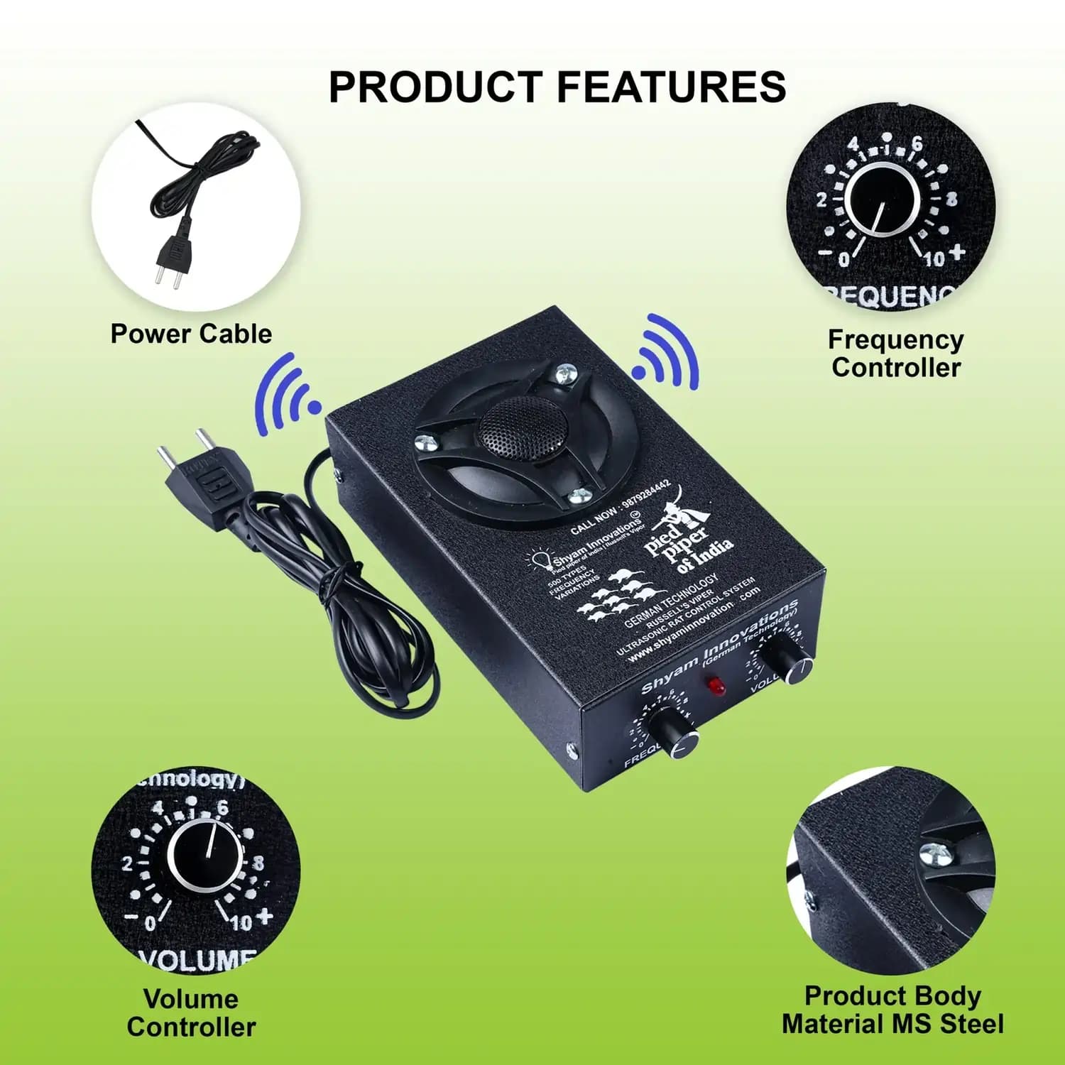 Shyam Ultrasonic Rat & Pest Repeller System For Residential & Commercial Use (2500 Sq. Ft.) - Image 5