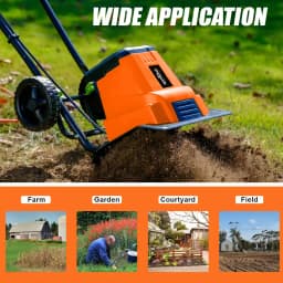 Neptune NC-41E 1500W Electric Portable Mini Garden Tiller with 6 Blades, Flexible Working Width 45cm, Depth 22cm, Ideal for Soil Preparation & Tilling 5