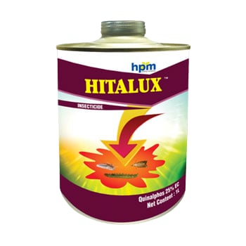 HPM Hitalux Quinalphos 25% EC Insecticide , Highly Effective Insecticide With Contact And Stomach Action
