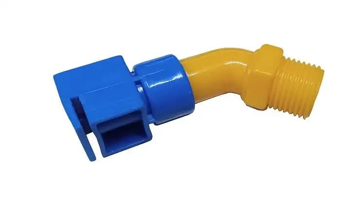 Vasudha Irrigation Solar Sprinkler For Solar Panel Cleaning L-Type Yellow Color - Image 2