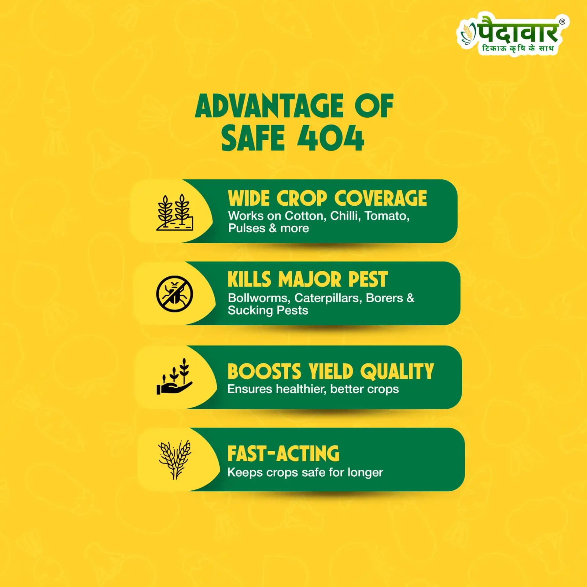 Paidarvaar Sate 404 Profenophos 40% + Cypermethrin 4% EC Insecticide For Crop Protection - Image 6