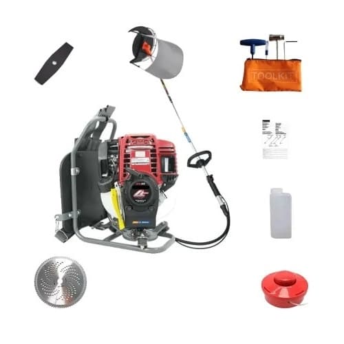 Siddhi Backpack GX35 4-Stroke Brush Cutter, Paddy Blade With Free Accessories - Image 2