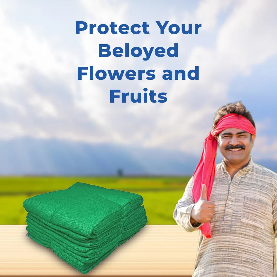 Radhe Green Shade Net 50% Shade, UV Treated Sunshade Cover, Meter (4.8 m x 9.7 m) Foot (16 FT x 32 FT), Easy To Install - Image 5