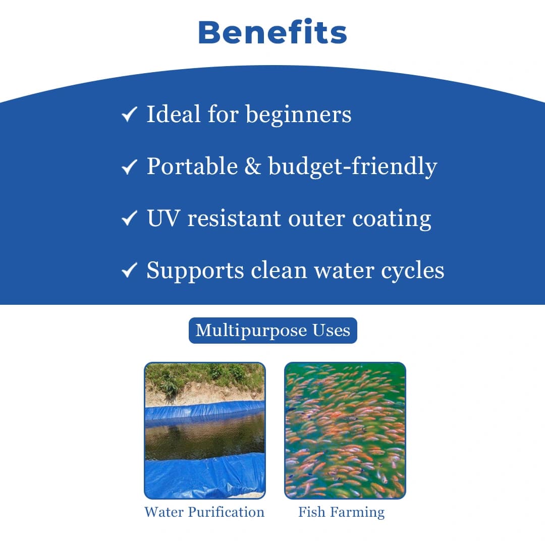 Z N Global Nation 650 GSM Round PVC Coated Tarpaulin For Biofloc Fish Tank For Aqua Farming - Image 4