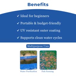 Z N Global Nation 650 GSM Round PVC Coated Tarpaulin For Biofloc Fish Tank For Aqua Farming 4