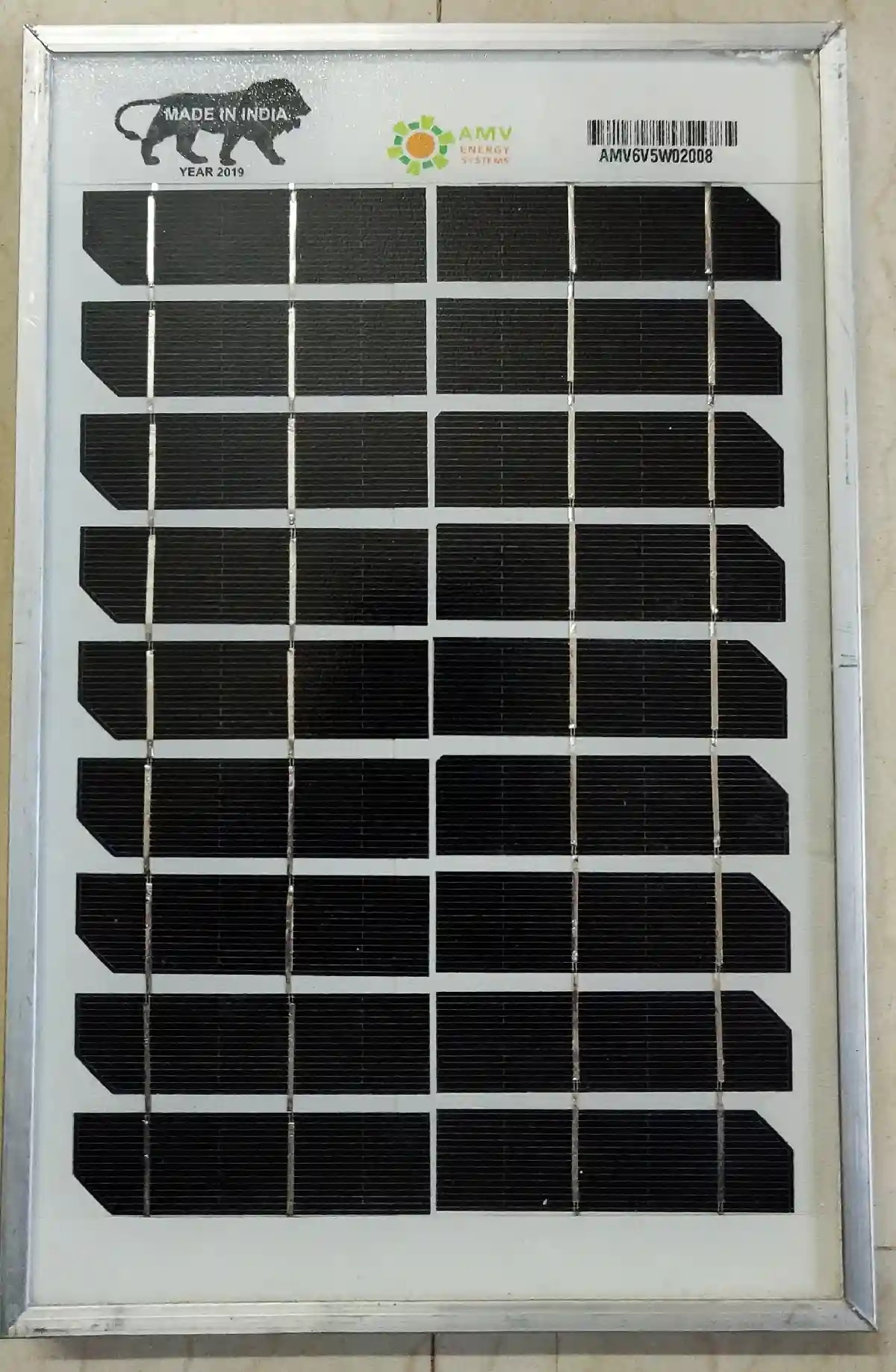 AMV 5w 6v Solar Panel, Used With Suitable Solar Charge Controller For Home Light & Mobile Charger Application
